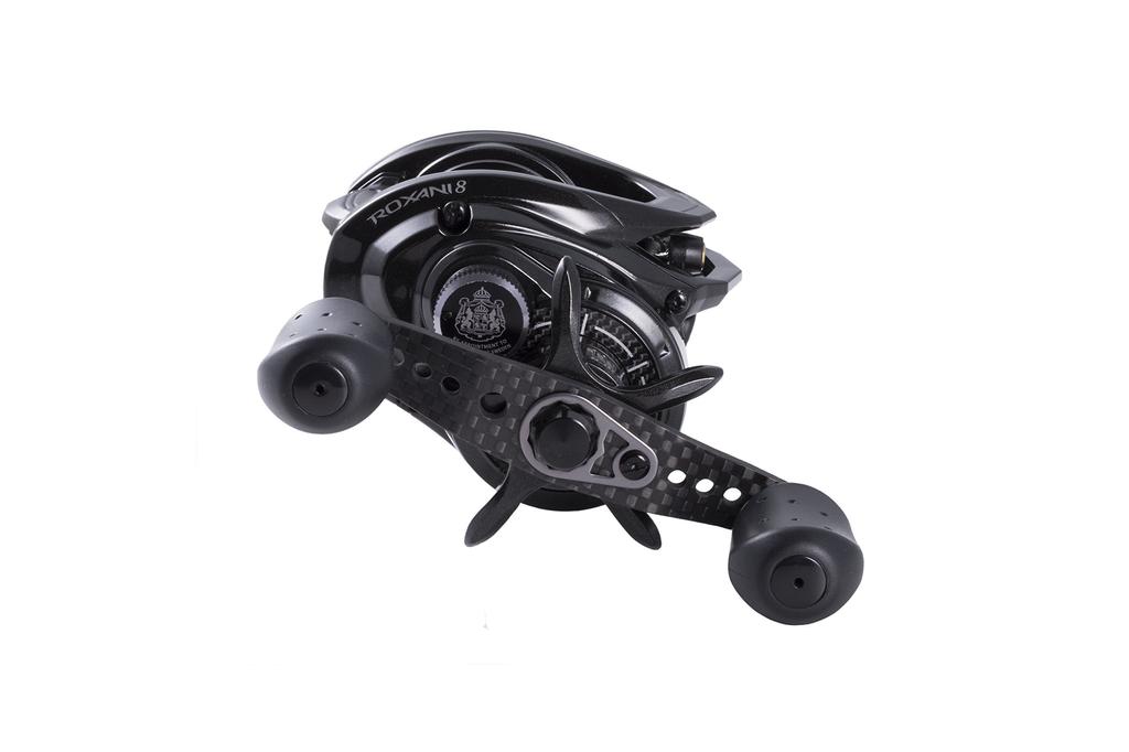 AbuGarcia ROXANI8 Right Hand Bass Fishing Baitcasting Reel Carbon Handle Salt Compatible