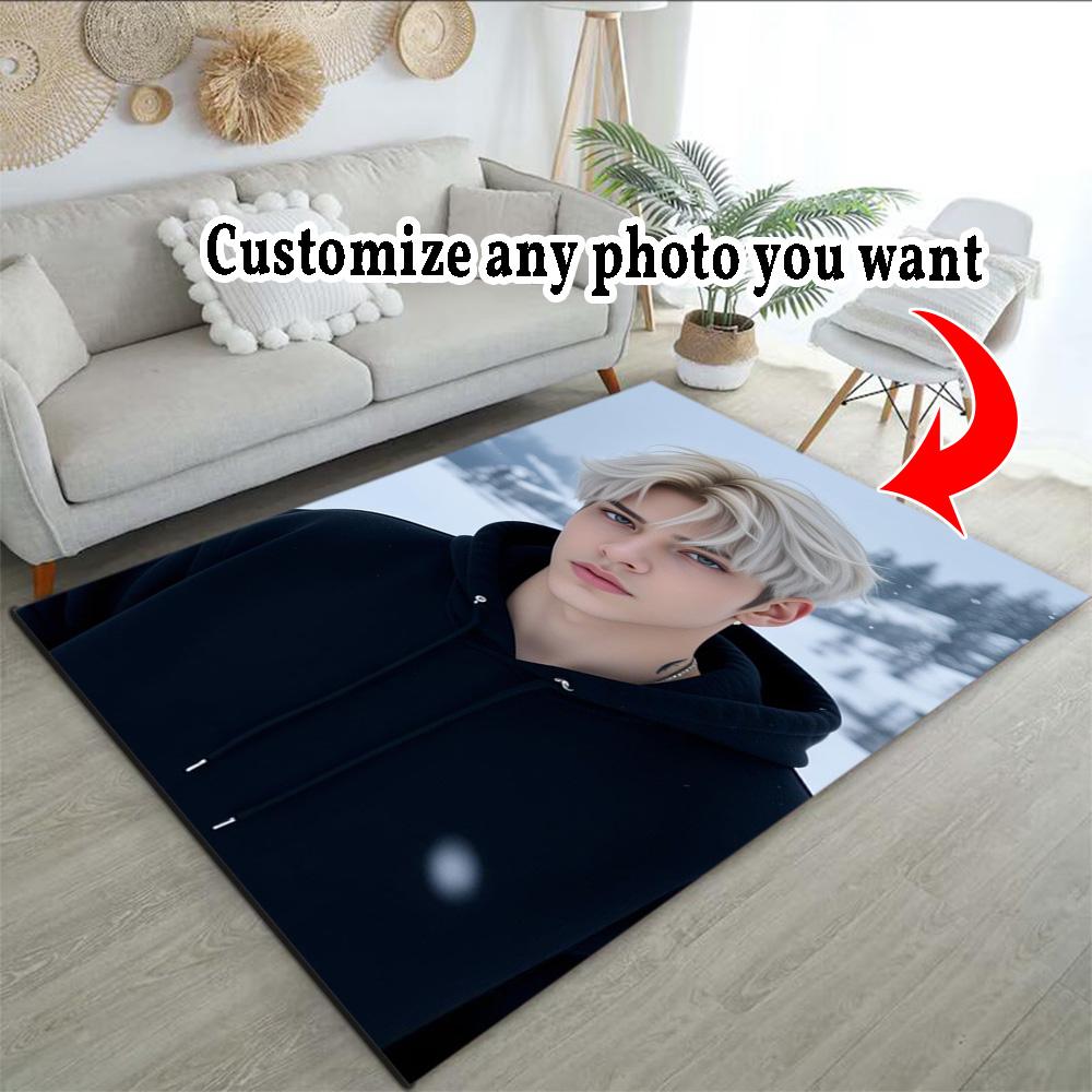 Customize Photo Personalized picture Floor Mat Design for Hallway Entryway Living Rooms Game Room Antislip Carpet Office home decor