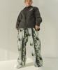 F8KE CHEMICAL CLUB Flower Jacquard Wide Pants Sky Blue