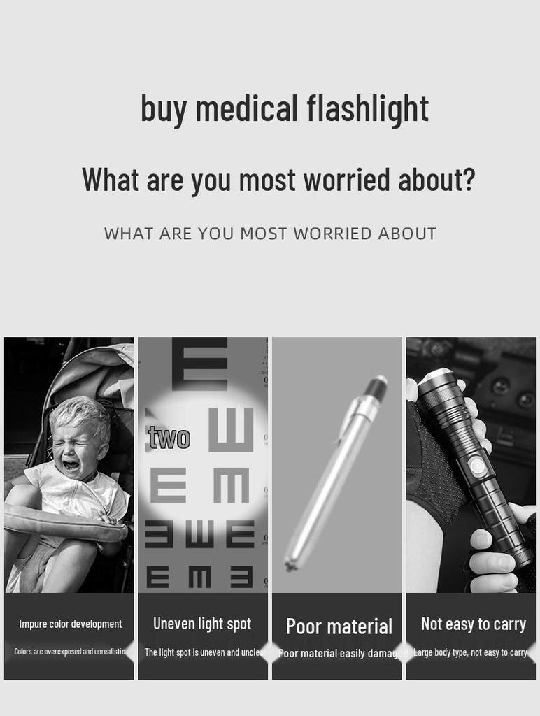 Portable Mini Aluminum LED Flashlight - High Power, Small Home & Outdoor Penlight, AAA Battery Powered