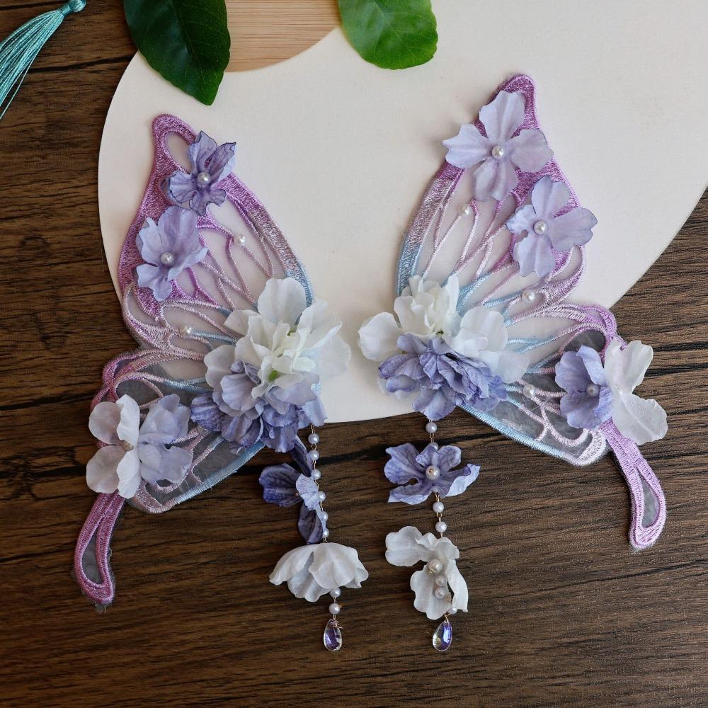 2pcs/set Ancient Style Fairy Tale Butterfly Hairclips Extra Large Styling Hair Clip Elegant Hair Accessories For Women Girls