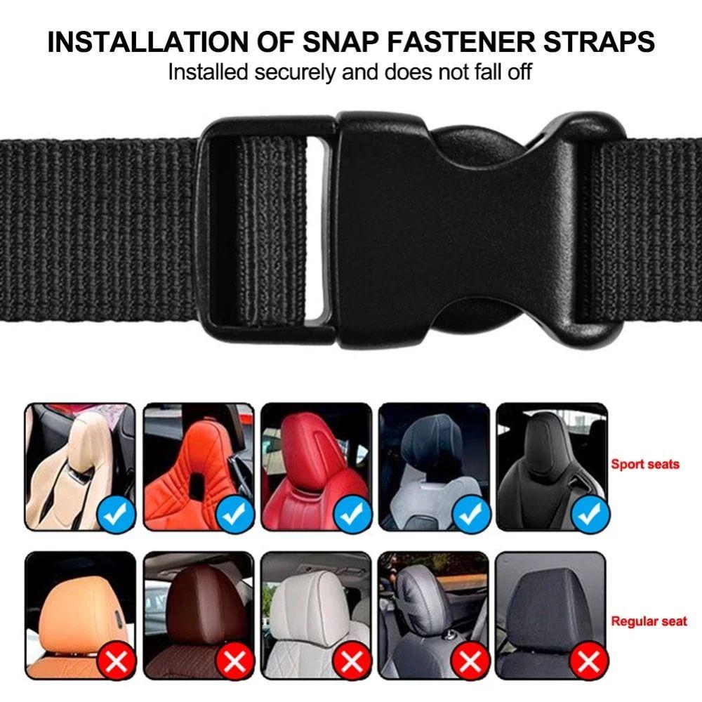 High Load-Bearing Car Headrest Hook Double Hook Automotive Seat Back Organizers  Rear Row Storage