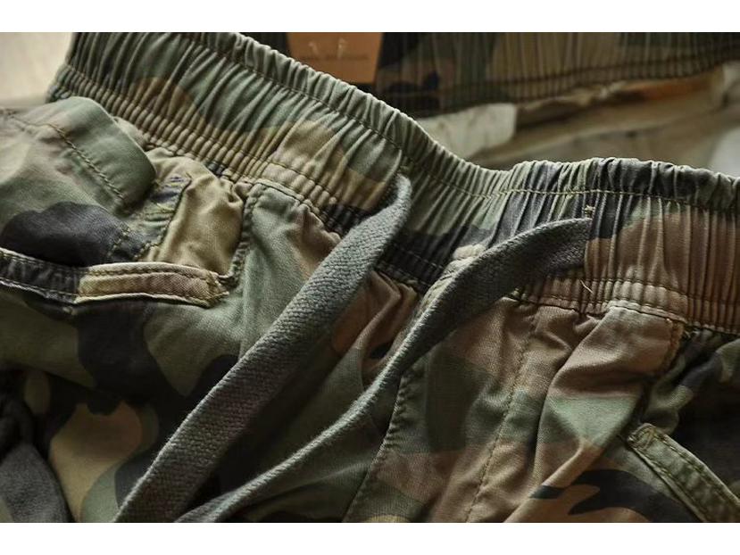 Быстросохнущие Легкие Дышащие Камуфляжные Джоггеры - Эластичная Талия, Летние Брюки Карго