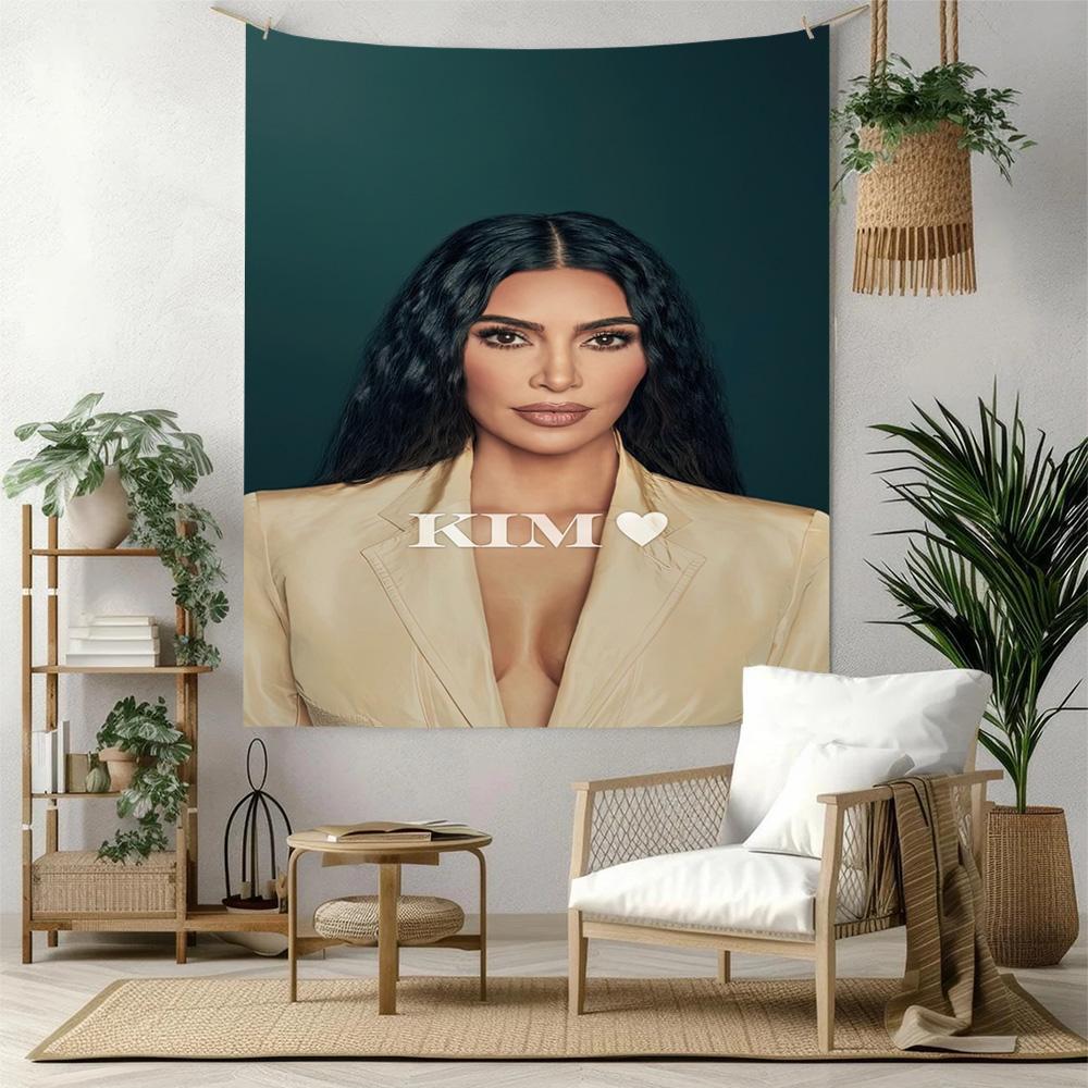 Kim Kardashian1 Wall Decor Tapestry Art For Pet Memorial Birthdaywedding Party Backdrop Family Gift