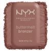 NYX Professional Makeup, Бронзер Buttermelt, Кремовый пудровый бронзер, Оттенок Biscuit (кафе корица)