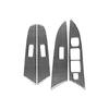 For Mazda 3 2004-2009 Carbon Fiber Car Window Lifter Switch Panel Frame Trim Cover Interior Decoration Sticker Auto Accessories IUE2
