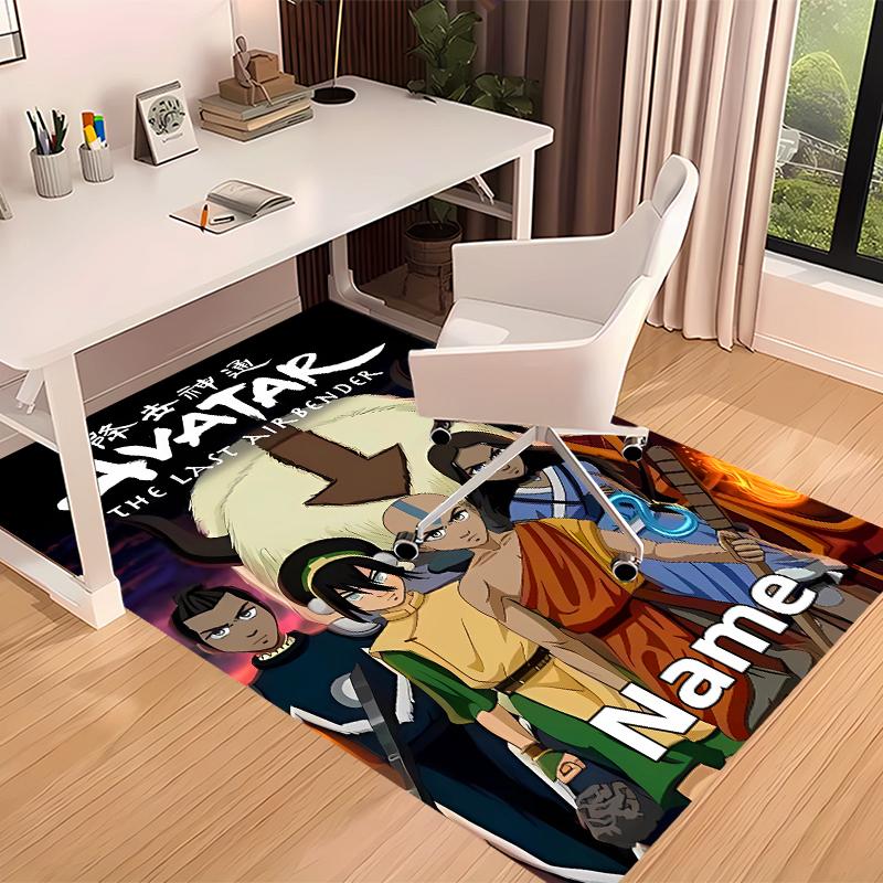 Custom personalization Avatar The Last Airbender Print Area Rug - Soft, Washable Non-Slip Indoor Mat,Living Room,Home&Office Decorative Rug