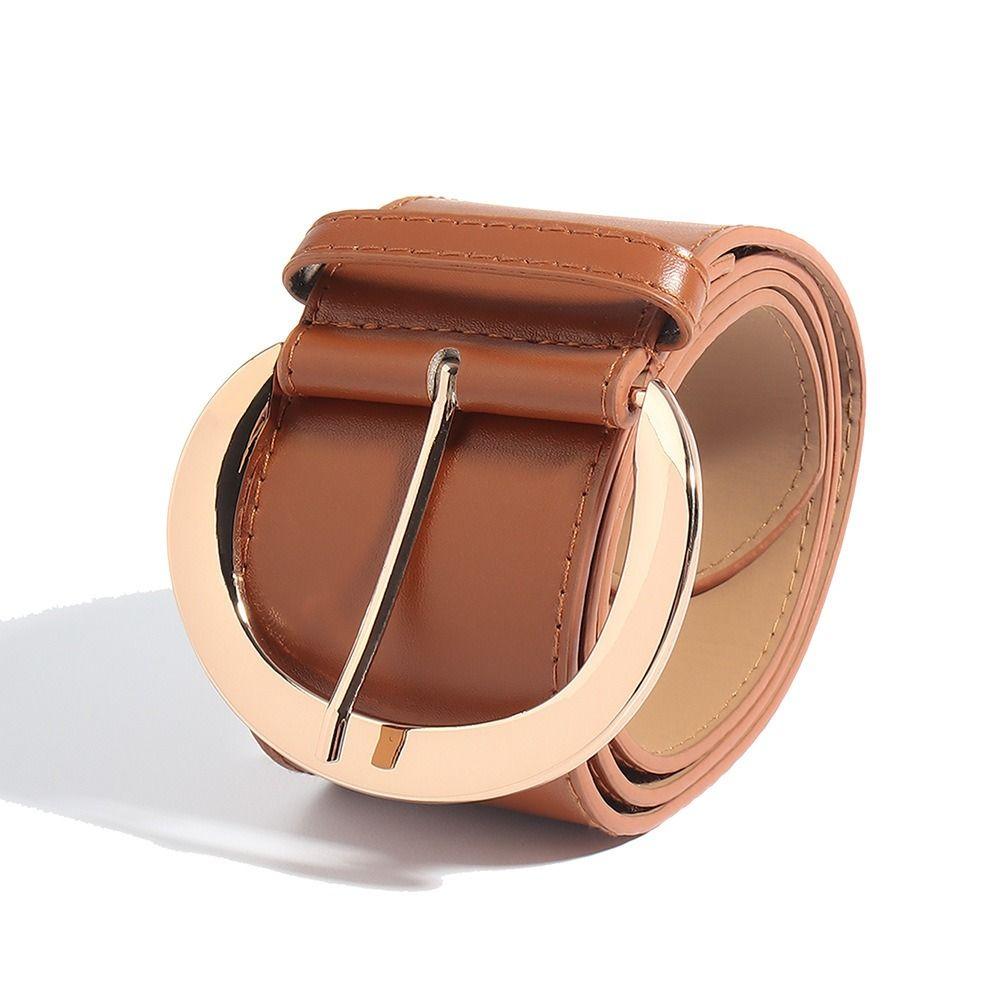 Suede Women Wide Belt Rivet Western Cowboy Belt Adjustable Leather Waistband Pants Accessories