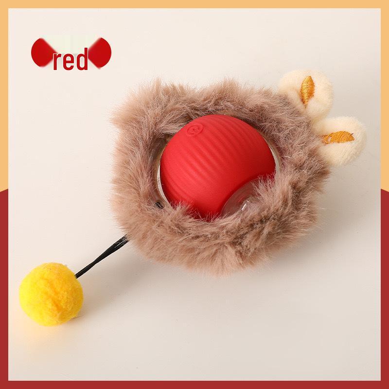 Электрический интерактивный мячик для дразнения кошек и палочка, игрушка для котят