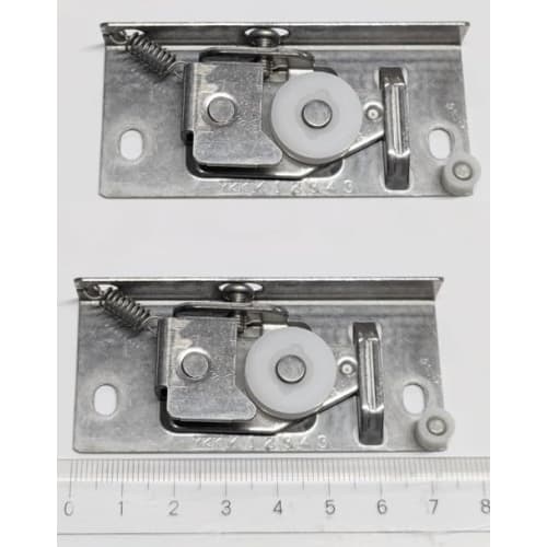 Set of Two Genuine YKK-AP Screen Door Rollers (YKK K12343, YKK 3K12594). For Box-type Screen Doors, Apartments, and Buildings. [YKK K12343 Successor