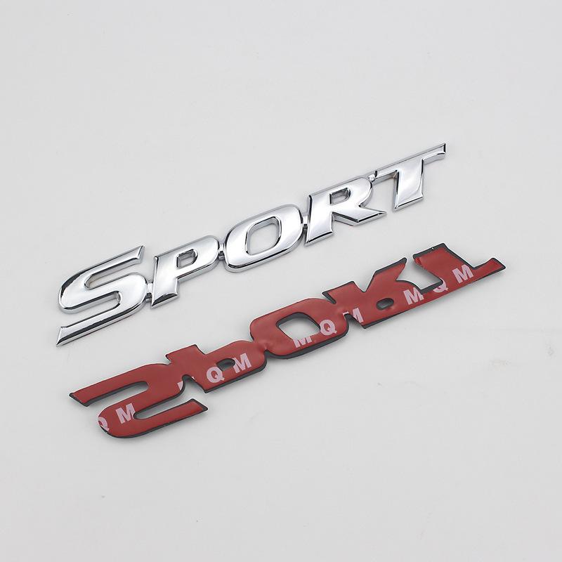 3d Chrome Black Metal Car Letters Carbon Sport Emblem Badge Decal Sticker For Highlander Rav4 Yaris Sport Logo Accessories
