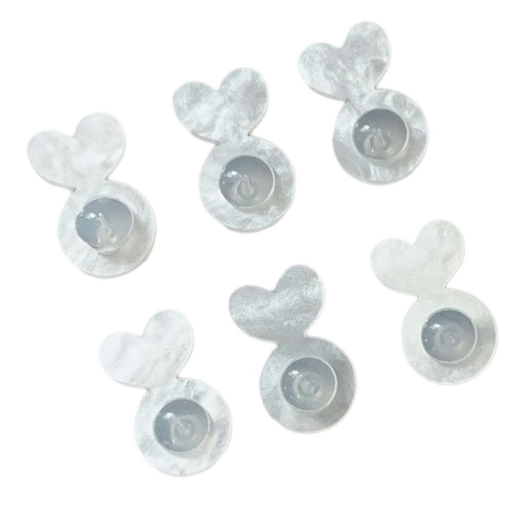 6 шт. Акриловые подъемные устройства для сережек, подъемные устройства для сережек, для задних частей ушей, подъемные устройства для тяжелых сережек