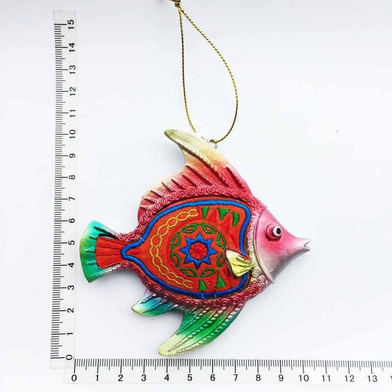 Сувенир для туристов с Бали, креативный магнит на холодильник, вышитая смолой рыба, магниты на холодильник, расписанные декоративные изделия ручной работы