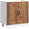 Lucca Kitchen Base Cabinet with Rustic Wood Look Particleboard