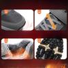 Cotton Shoes, Velcro Men's Boots, Cotton Boots with Fleece and Thickened Short Boots, Warm Walking Snow Boots