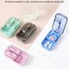 Drug Tablet Pill Cutter Storage Box Dustproof Crusher Pill Cutter  for Small or Large Pills