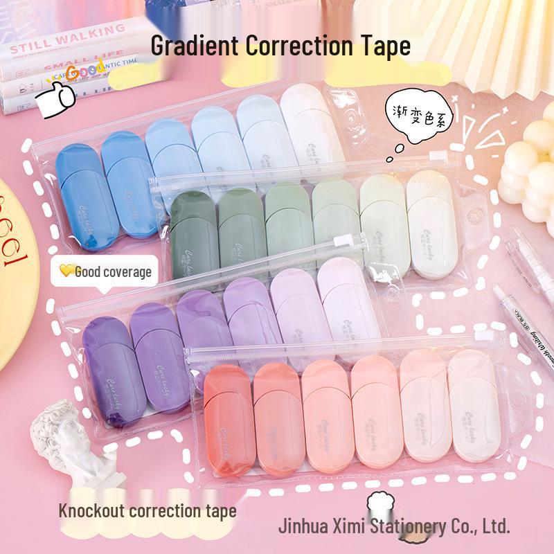 Gradient Color Correction Tape for Junior & Senior High School – Stylish Ins Style Office Stationery