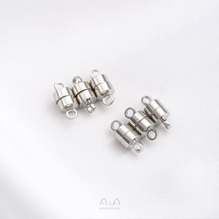 Магнитный соединитель для ожерелий и браслетов из серебра 14 карат с покрытием, сохраняющим цвет, для самостоятельного изготовления украшений.