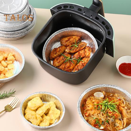 10 шт., жаропрочная форма для выпечки, одноразовая, полезная, безопасная для морозильной камеры, фольга для барбекю