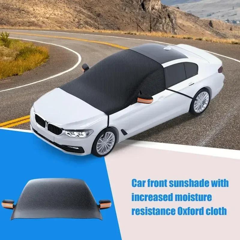 Thickened Car Windshield Snow Shield Magnetic Absorption Sunshade Car Cover Winter Anti Snow Anti Frost Front Windshield Cover