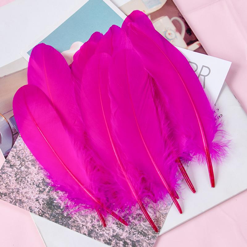15-20cm Natural Goose Feather Multicolor Plumas for Handicraft Dream Catcher Swan Feather for Home Party  Jewelry Decoration