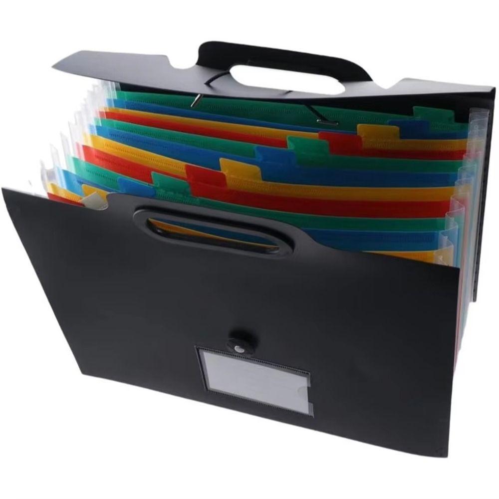 13/25 Pocket Expanded File Folders Colorful Inner Pocket File Holder Accordion File Organizer Home