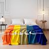 Colorful Abbey Road Silhouettes print blanket soft and cozy perfect for the living room bed sofa or a nap,gift