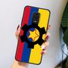 Футбольный флаг Колумбии для Xiaomi Redmi Note 11 9S 9 8 7 10 Pro 8T 9C 9A 8A K40 k50, мягкий силиконовый чехол для телефона, черный чехол