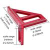 Woodworking Square Protractor Aluminum Alloy Miter Triangle Ruler High Precision Layout Measuring Tool for Engineer Carpent