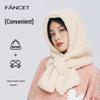 FANCET Women's Plush Hooded Scarf & Hat