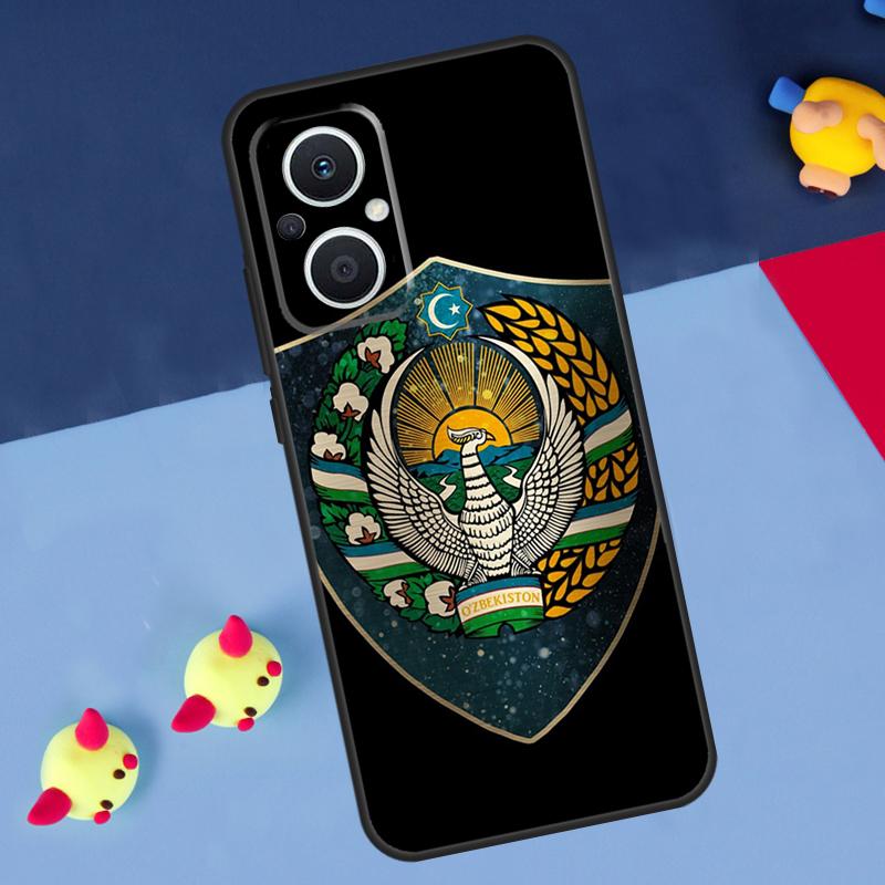 Эмблема Государственного Флага Узбекистана Для OPPO Reno 12F 13F 14F 11F 10 11 12 13 14 Pro 8T 7 8 Lite OPPO Find X9 X8 X6 X5 Pro Чехол