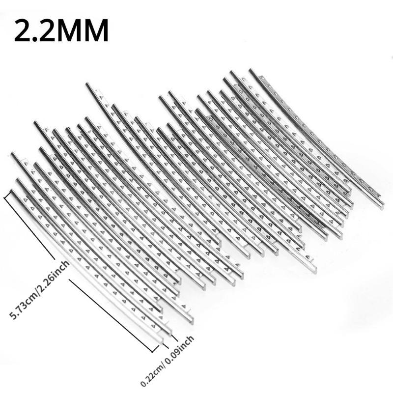 24 шт. гитарные лады проволока накладка на гриф никель серебро 2,2 мм 2,4 мм 2,7 мм 2,9 мм материал для ремонта гитарных гитар аксессуары
