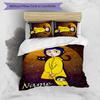 3pcs Coraline1 Cover Set - Personalized Name, HD Printed Bedding with 1 Cover and 2 Pillowcases - Perfect for Home Decor, Easy Care