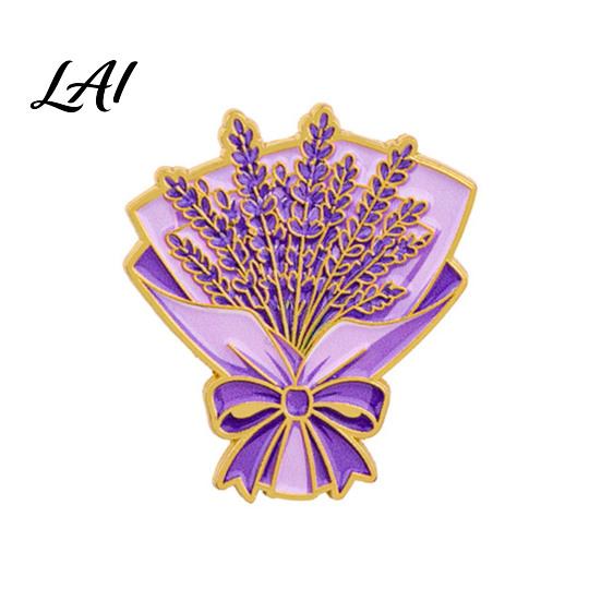 Decorative Metal Lapel Pin Bouquet Brooch for Women Enamel Romantic Flower Jewelry Durable Backpack Hat Decoration Zinc Alloy Floral Coats