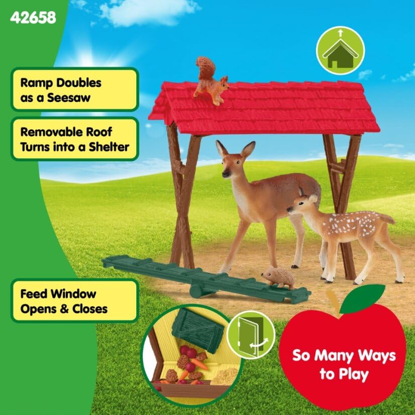 Schleich Farm World Лесная кормушка для животных 42658