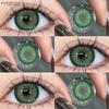 1 Pair Fashion Brown Colored Lenses Gray Lenses Blue Eye Lens High Quality Cosmetics Green Contacts Black Lens Yearly
