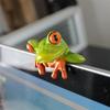 Креативная 3D фигурка лягушки, украшение для офисного компьютера, декор для автомобиля, забавная статуэтка лягушки-пищалки, домашний ТВ-орнамент, миниатюры для сада, бонсай