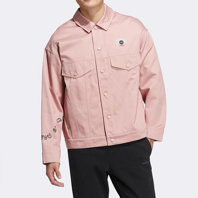 Adidas Neo Jackets Unisex Pink Lapel Moderate Other HM7436