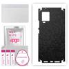 apgo Protective Skin Sticker for the Back+sides Compatible with Vivo IQOO 7, Full Wrap Film, Foil, Vinyl - Pattern Black Honeycomb
