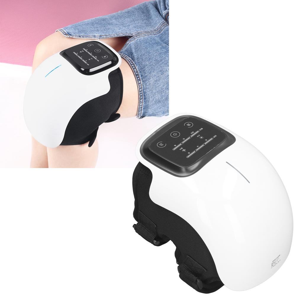 Электрический массажер для колена, компресс, снижение усталости, вибрация, устройство для массажа колена, перезаряжаемый через USB, белый цвет