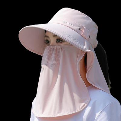 Женская солнцезащитная шляпа для улицы с защитой лица и шеи