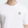 Adidas Оригинальная футболка Originals Trefoil Essentials Series Простой логотип бренда Удобная модная трикотажная футболка с круглым вырезом и короткими рукавами Мужские топы Белый JI8544
