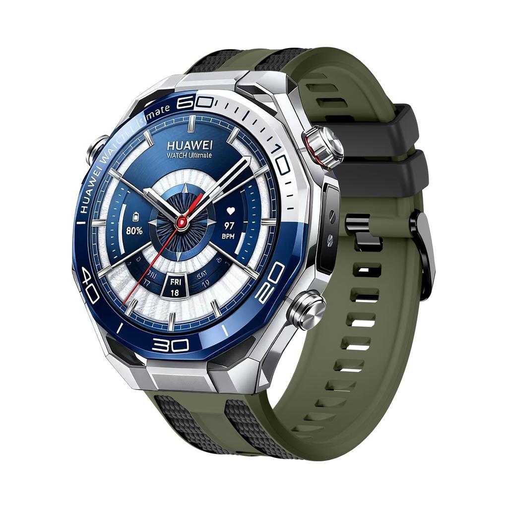 22mm Silicone Band for Huawei Ultimate 2 Two-tone Strap Sport Replace Wrist Band for Huawei Ultimate 1 2 GT6/GT6 Pro