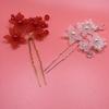 U-Shape Bride Jewelry Flower Faux Pearl Wedding Hair Pin Clip Party Headwear