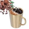 340 мл 304 нержавеющая сталь кружка для пива кофе вода чашка с ручкой двойные стенки посуда для напитков золото