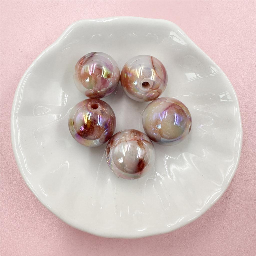 500 г около 200 шт 16 мм цепочка для телефона, серьги, ювелирные аксессуары, материалы для рукоделия, цветные круглые бусины с УФ-градиентом, окрашенные методом Halo, для DIY