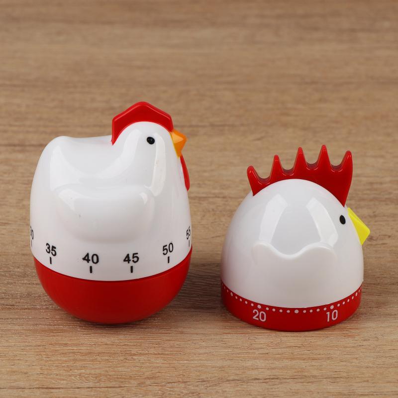 Cute Chicken Rooster Kitchen Timer Mechanical Countdown Alarm Clock Kid Friendly for Study Cooking Baking Reminder