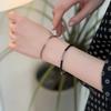 Браслет из бусин с цветными полосками Браслет из бусин с прозрачной полоской и смешанными цветами