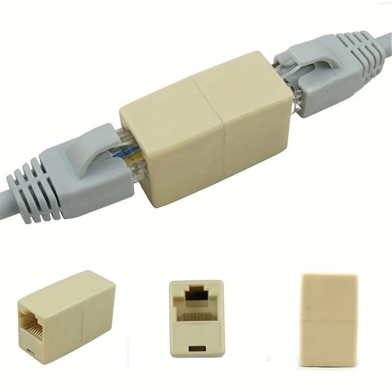 3 шт. Сплав Инструменты для интернета RJ45 CAT5 Переходник-розетка Сетевой LAN-кабель Удлинитель Разъем