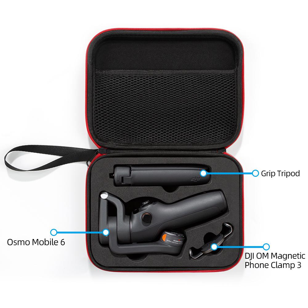 Для DJI Osmo Mobile 6 чехол для переноски: Легкая защитная сумка с надежными отделениями для штатива и аксессуаров